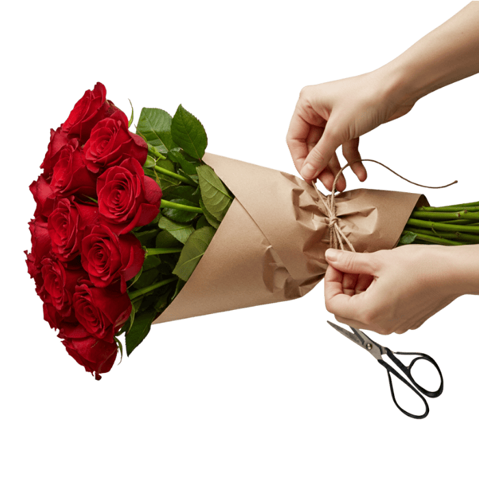 Valentines day flowers section image